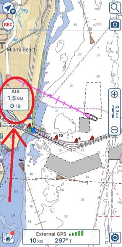 AIS targets in Aqua Map