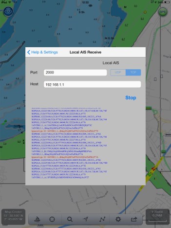 NMEA settings in Navlink
