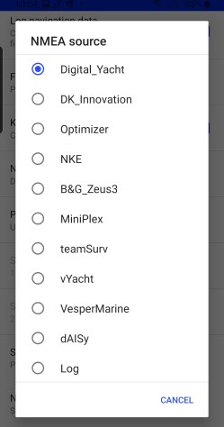 NMEA source in SailGrib