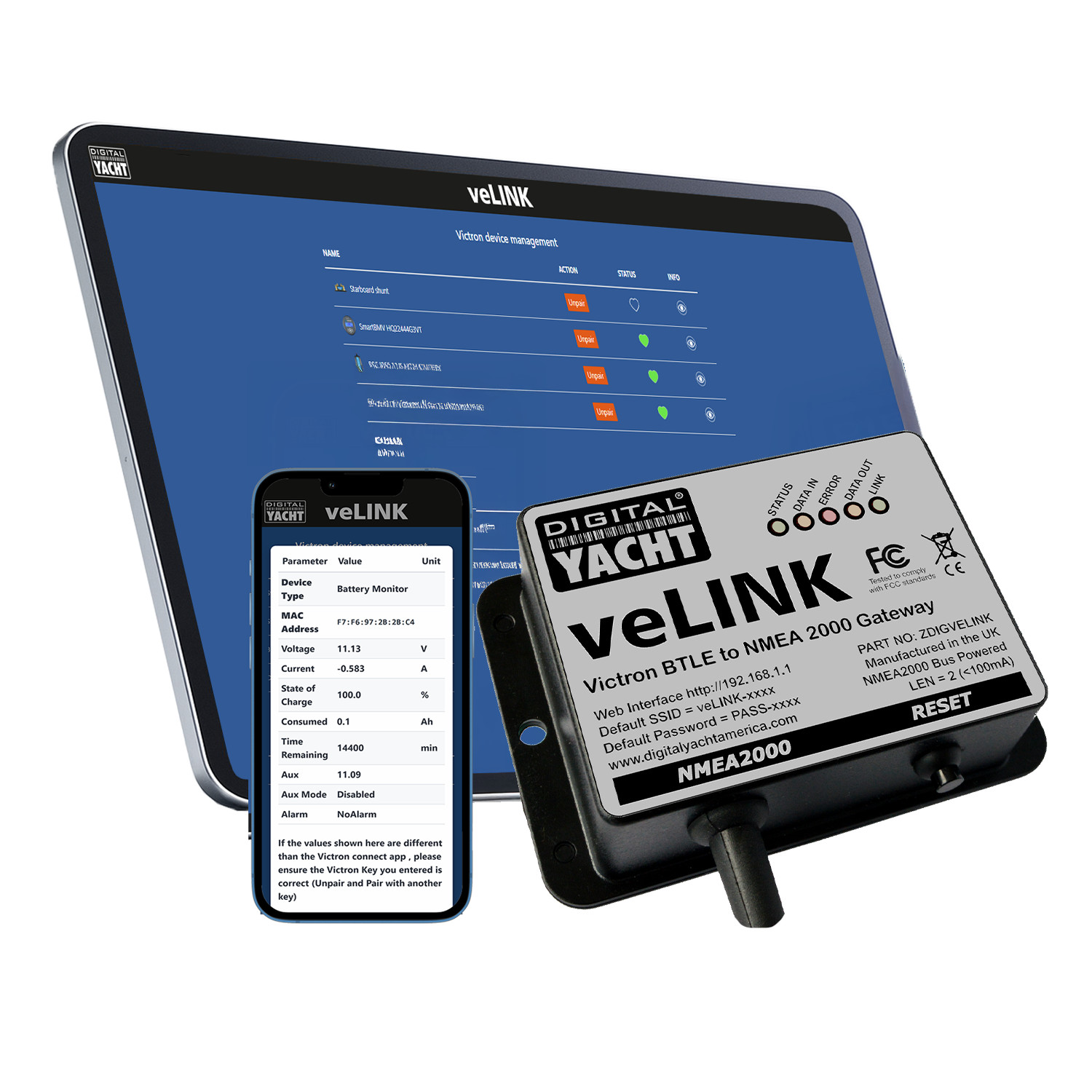veLink - Victron BT to NMEA 2000